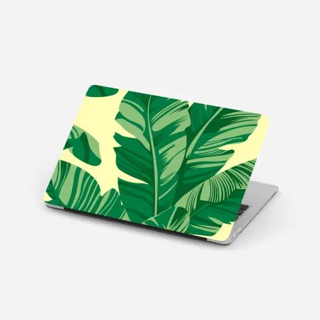Laptop-Aufkleber tropisches muster mit bananenblättern – Wallnifity®