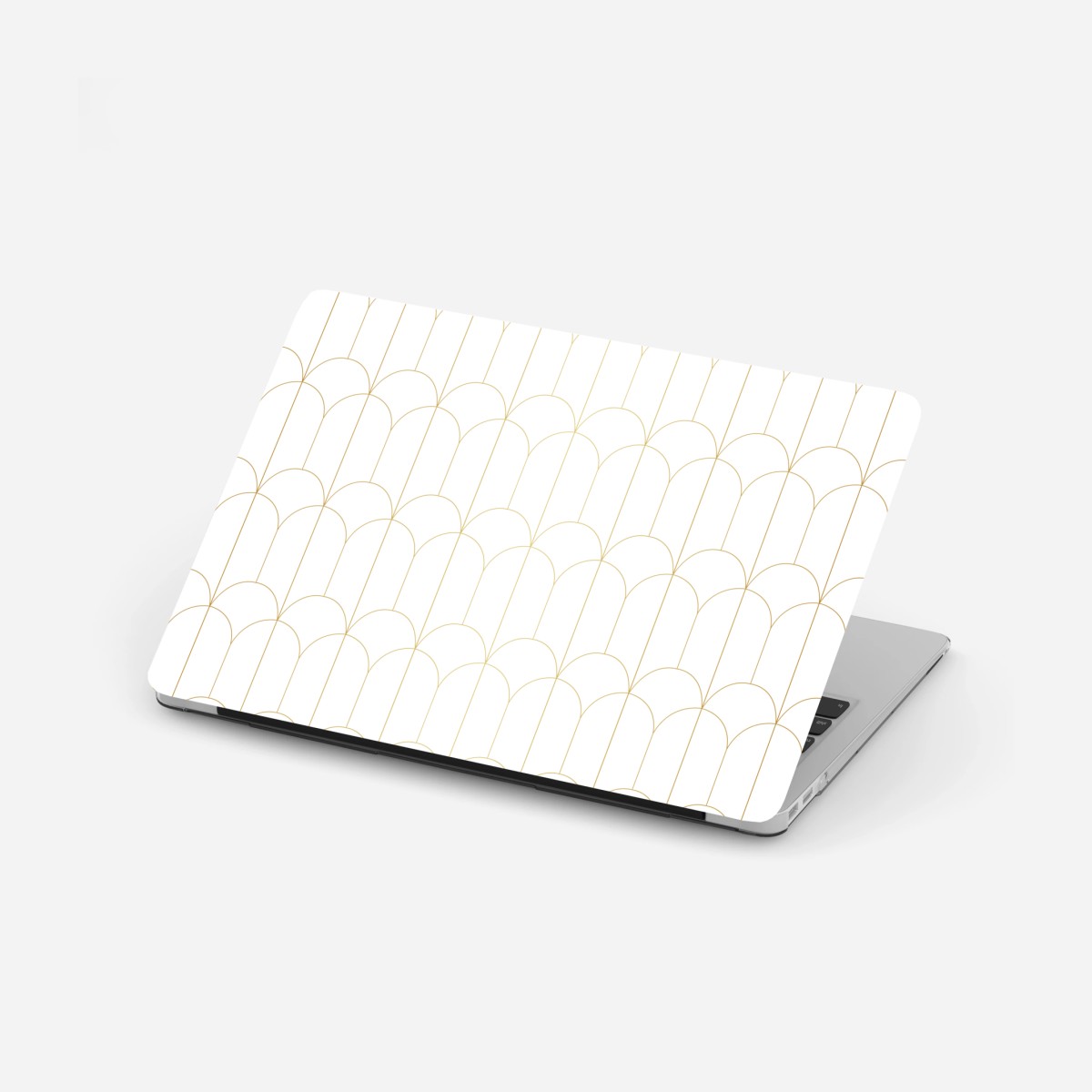Laptop-Aufkleber goldenes art deco bogenmuster – Wallnifity®