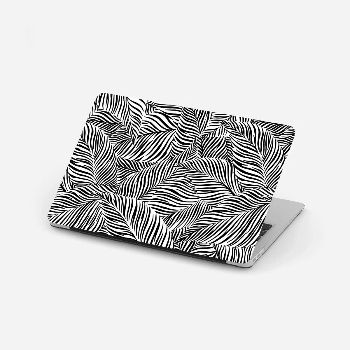 Laptop-Aufkleber monochromes tropisches blattmuster – Wallnifity® Laptop-Aufkleber monochromes tropisches blattmuster – Wallnifity®