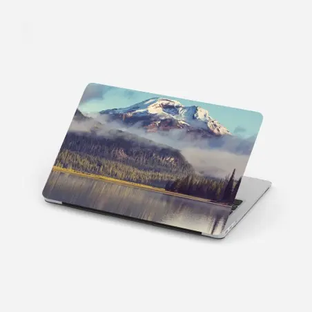 Laptop-Aufkleber ruhiger bergsee in Oregon – Wallnifity®