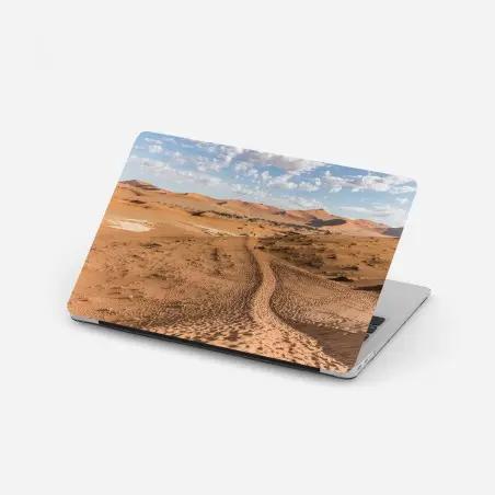 Laptop-Aufkleber weite wüstendünen unter blauem himmel – Wallnifity®