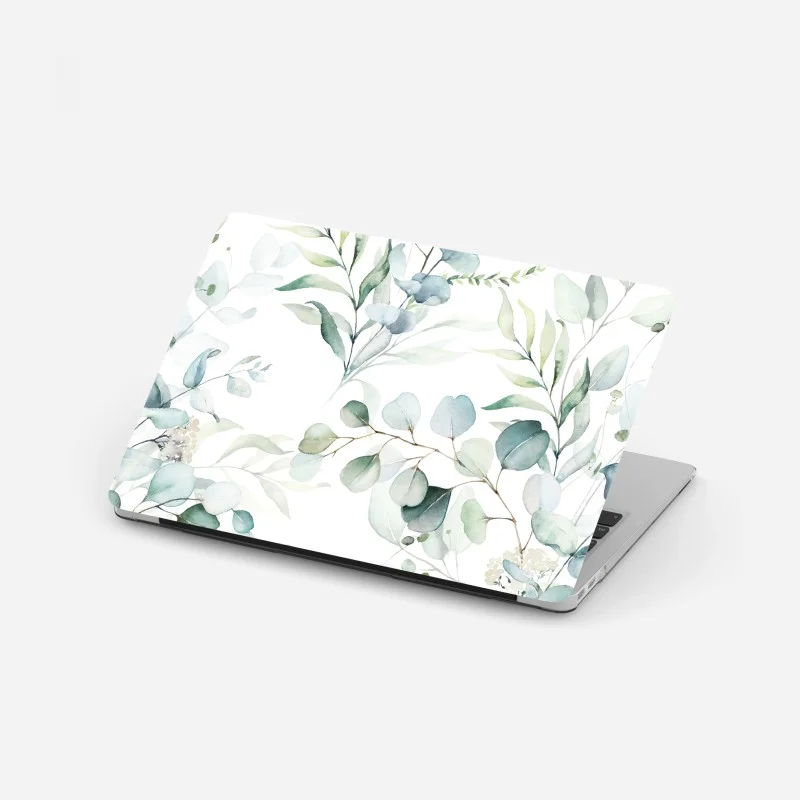 Laptop-Aufkleber aquarell eukalyptus blättermuster