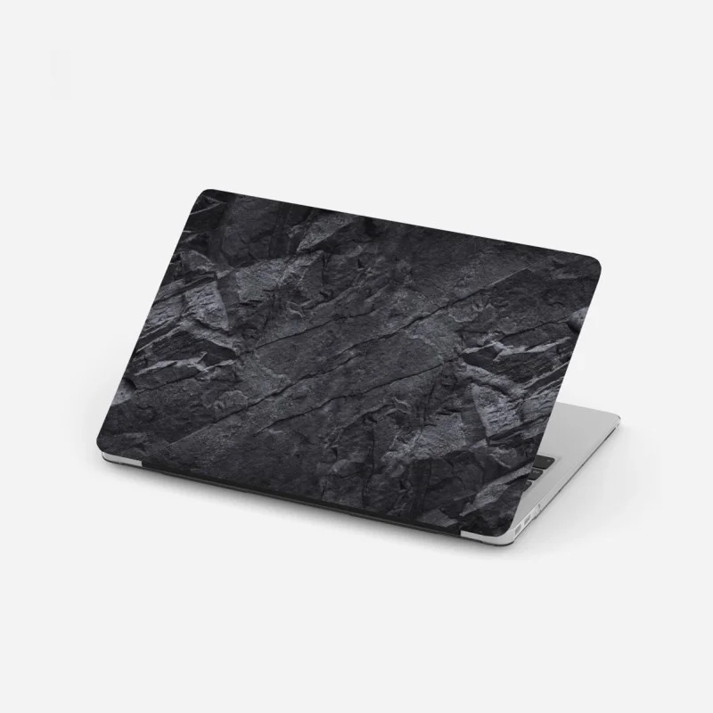 Laptop-Aufkleber dunkle steintextur