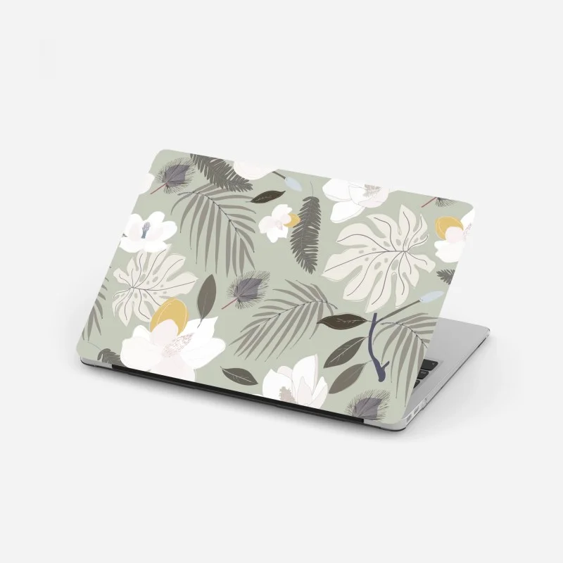 Laptop-Aufkleber zartes pastell botanikmuster – Wallnifity®