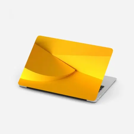 Laptop-Aufkleber gelbe geometrische abstraktion 3d – Wallnifity®