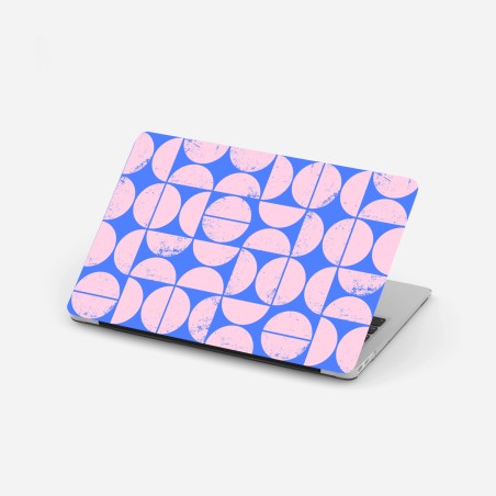 Laptop-Aufkleber pastell geometrisches kreismuster – Wallnifity®