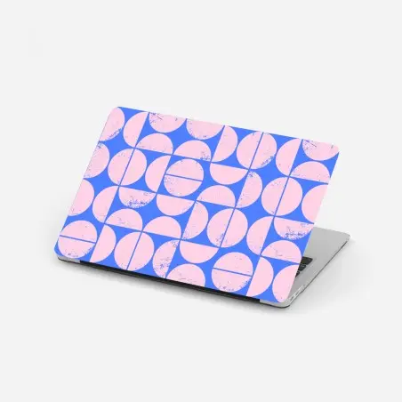 Laptop-Aufkleber pastell geometrisches kreismuster – Wallnifity®