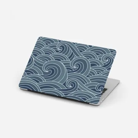 Laptop-Aufkleber stilisiertes wellenmuster – Wallnifity®