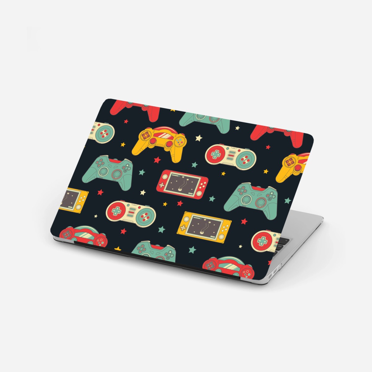 Laptop-Aufkleber retro gamecontroller muster – Wallnifity®