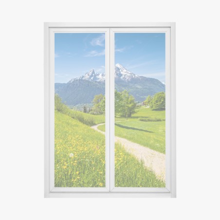 Fensteraufkleber alpenwiese und bergpfad – Wallnifity®