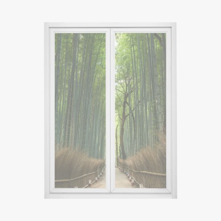 Fensteraufkleber ruhiger bambushainpfad – Wallnifity®