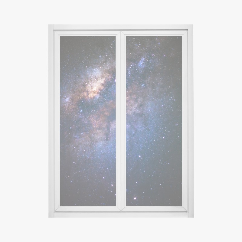 Fensteraufkleber milchstraße galaxie nachthimmel