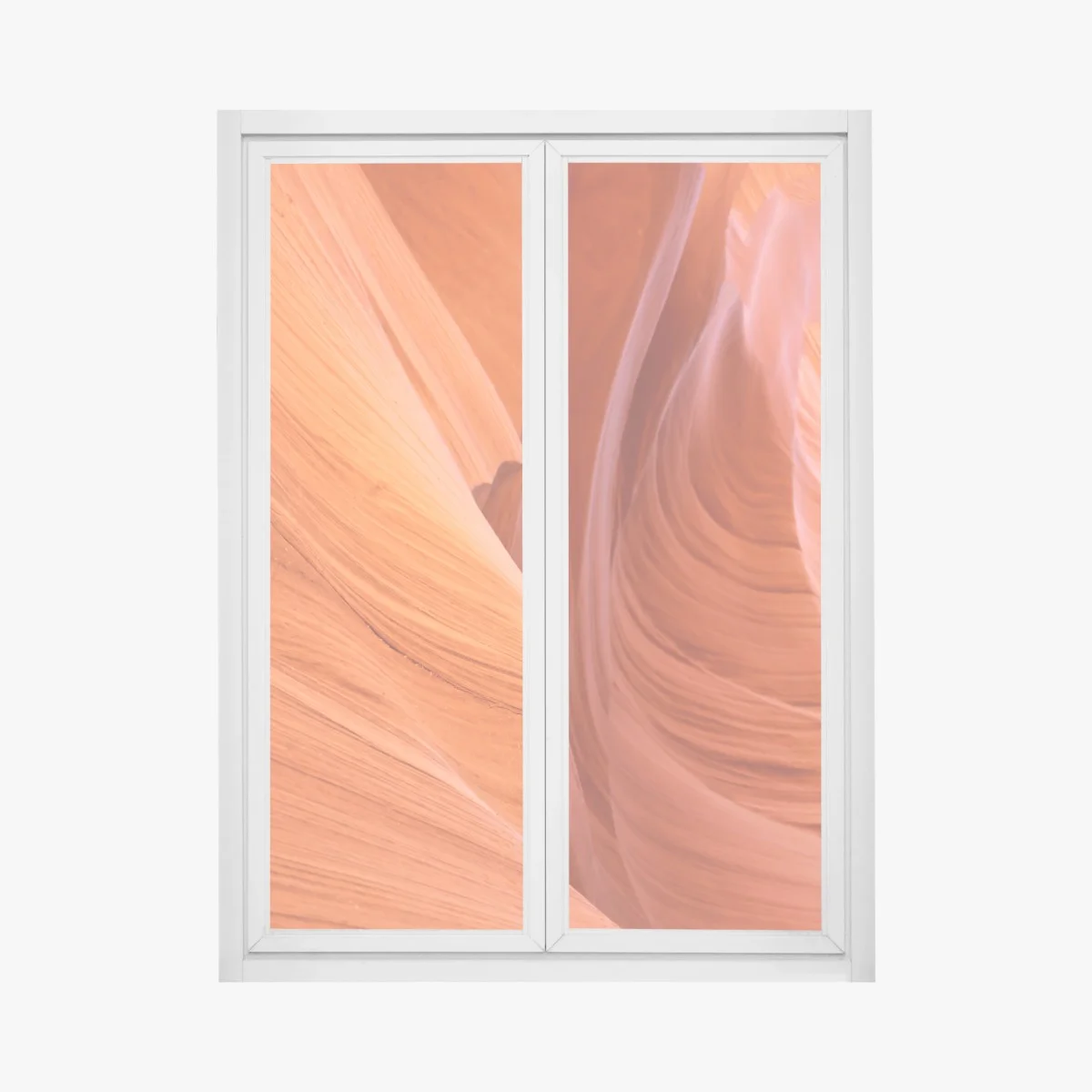 Fensteraufkleber warmer sandstein schlucht abstrakt – Wallnifity® Fensteraufkleber warmer sandstein schlucht abstrakt – Wallnifity®