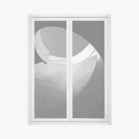 Fensteraufkleber geschwungene beton-spiraltreppe – Wallnifity®