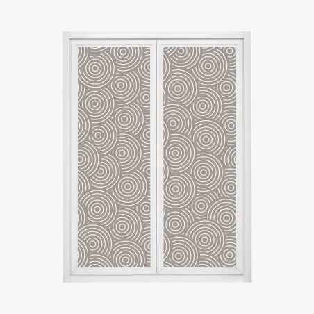 Fensteraufkleber retro konzentrische kreise muster – Wallnifity®