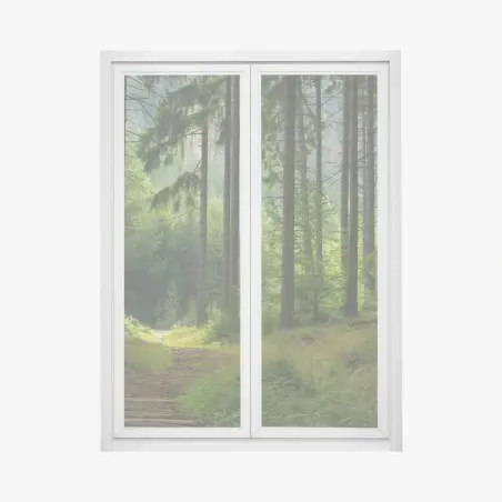 Fensteraufkleber ruhiger waldpfad – Wallnifity®
