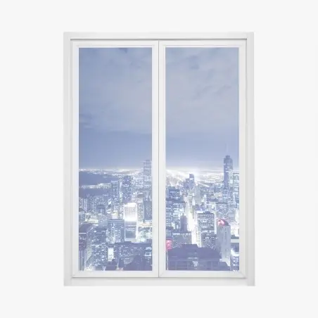 Fensteraufkleber Chicago nächtliche skyline panorama – Wallnifity®