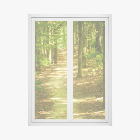 Fensteraufkleber sonniger waldpfad – Wallnifity®