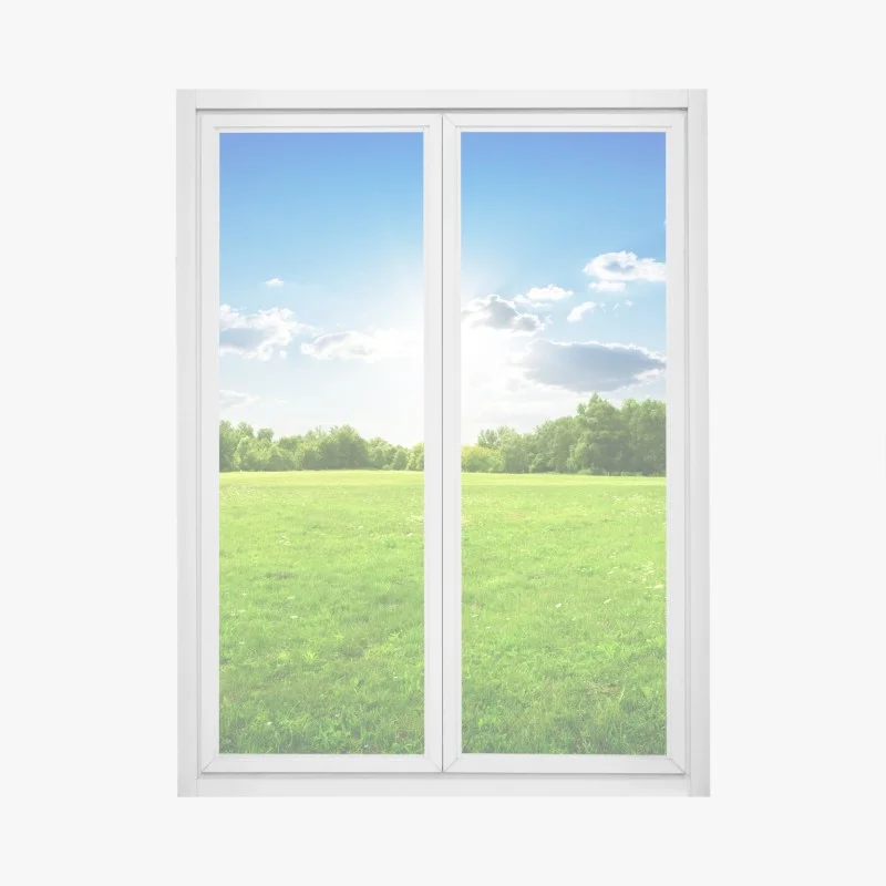 Fensteraufkleber sonnige grüne wiese – Wallnifity®