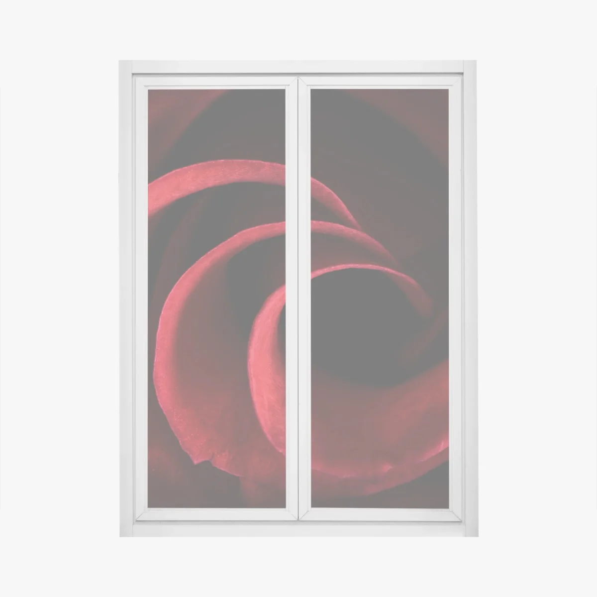 Fensteraufkleber spirale aus tiefroten rosenblättern – Wallnifity® Fensteraufkleber spirale aus tiefroten rosenblättern – Wallnifity®