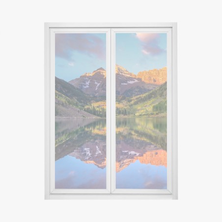 Fensteraufkleber sonnenaufgang bei Maroon Bells – Wallnifity®