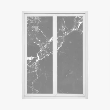 Fensteraufkleber schwarzer marmor mit adern – Wallnifity®