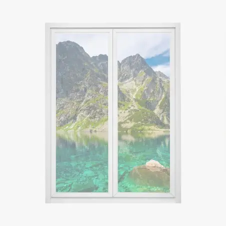 Fensteraufkleber Czarny Staw bergreflexion – Wallnifity®