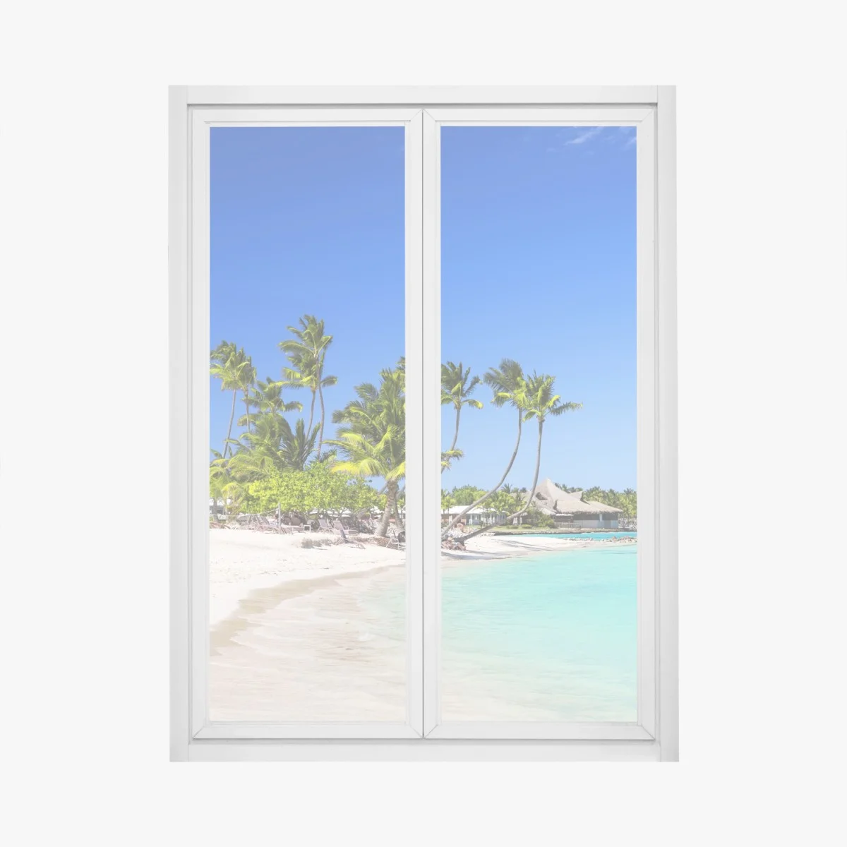 Fensteraufkleber tropischer strand in Cap Cana – Wallnifity® Fensteraufkleber tropischer strand in Cap Cana – Wallnifity®