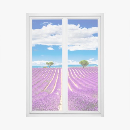 Fensteraufkleber lavendelfelder in Provence – Wallnifity®