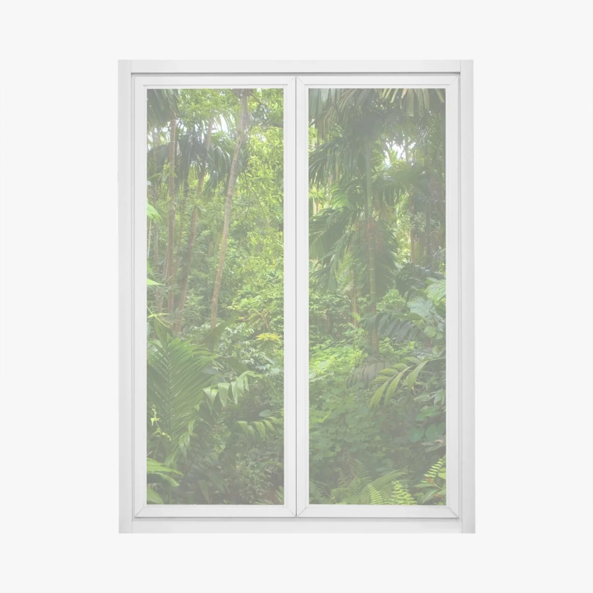 Fensteraufkleber üppiger tropischer dschungel – Wallnifity® Fensteraufkleber üppiger tropischer dschungel – Wallnifity®