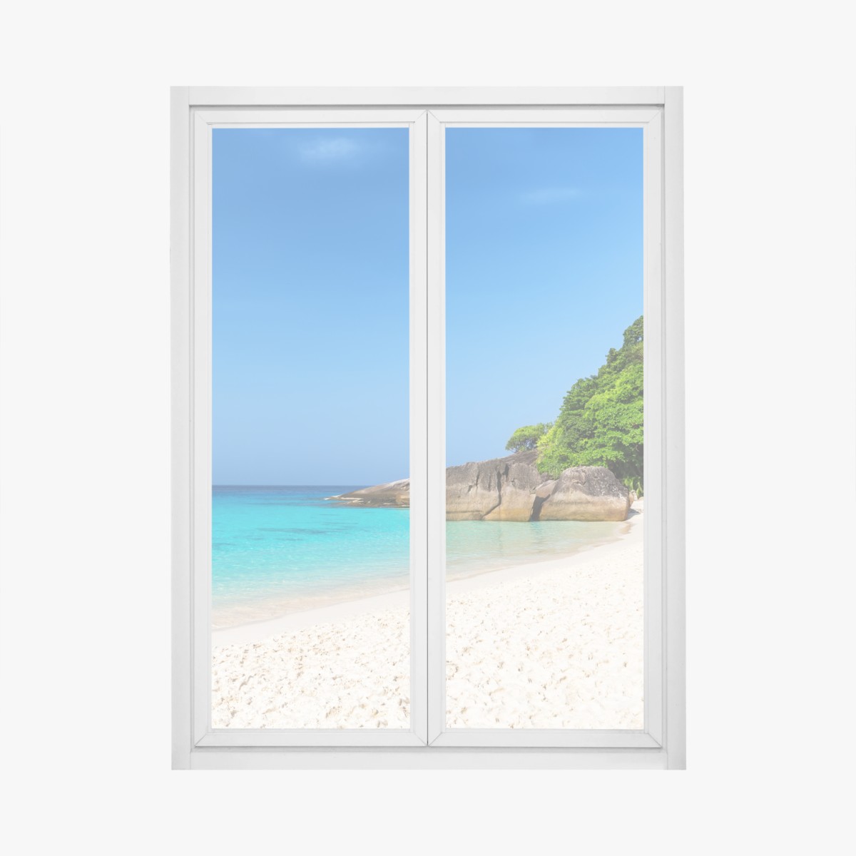 Fensteraufkleber Similan Islands türkisstrand panorama – Wallnifity®