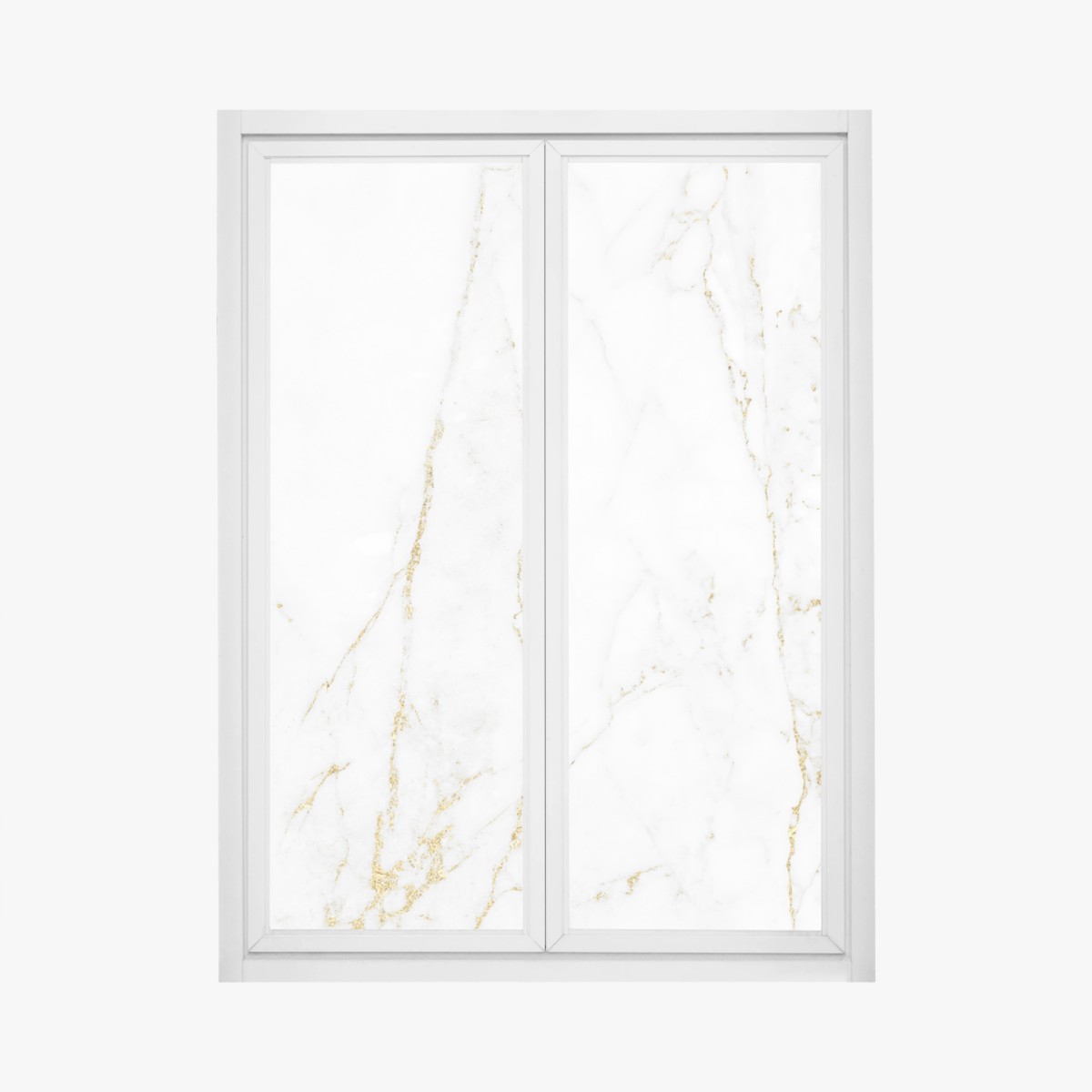 Fensteraufkleber weißer marmor mit goldenen adern – Wallnifity®