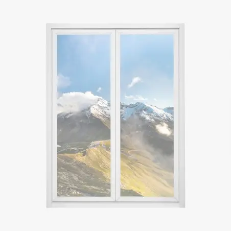Fensteraufkleber Grossglockner panoramastraße in den Alpen – Wallnifity®