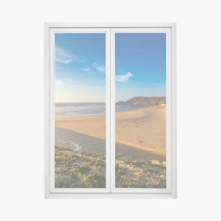 Fensteraufkleber Praia da Amoreira panoramablick – Wallnifity®