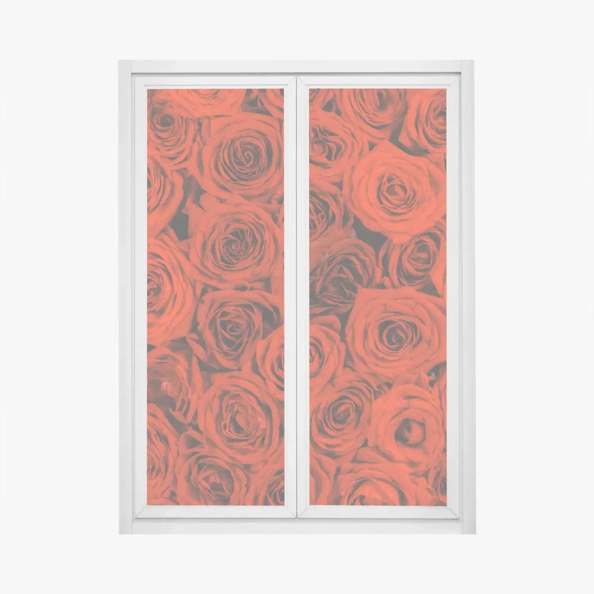 Fensteraufkleber prächtiger strauß roter rosen – Wallnifity®