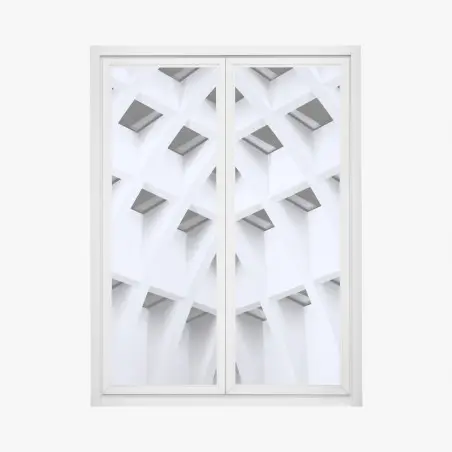 Fensteraufkleber geometrisches gewölbtes deckenmuster – Wallnifity®