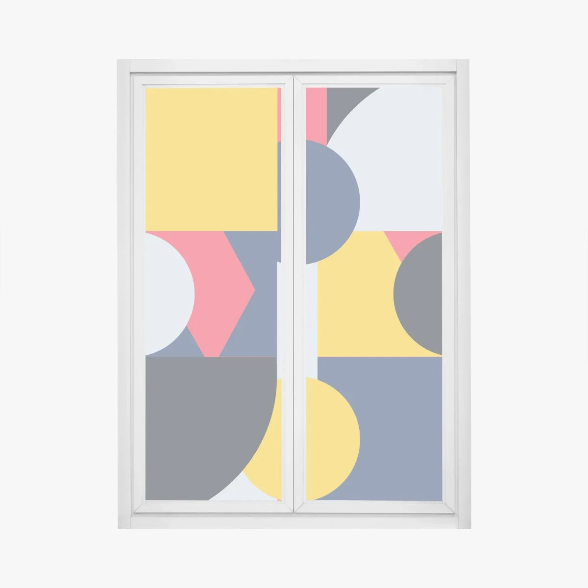 Fensteraufkleber lebendige geometrische komposition – Wallnifity® Fensteraufkleber lebendige geometrische komposition – Wallnifity®