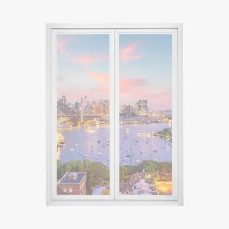 Fensteraufkleber sonnenuntergang über Sydney – Wallnifity®