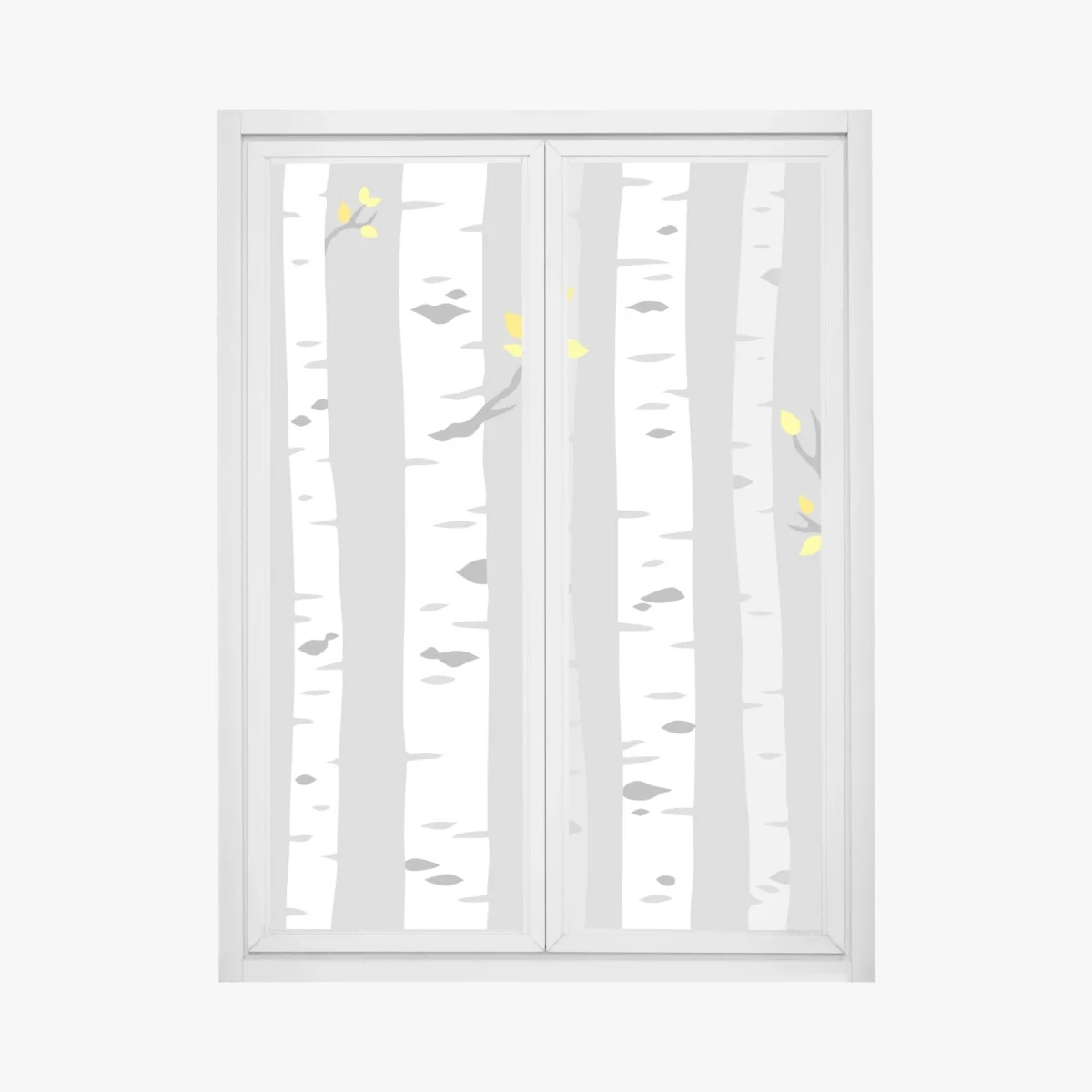 Fensteraufkleber skandinavischer birkenwald – Wallnifity® Fensteraufkleber skandinavischer birkenwald – Wallnifity®