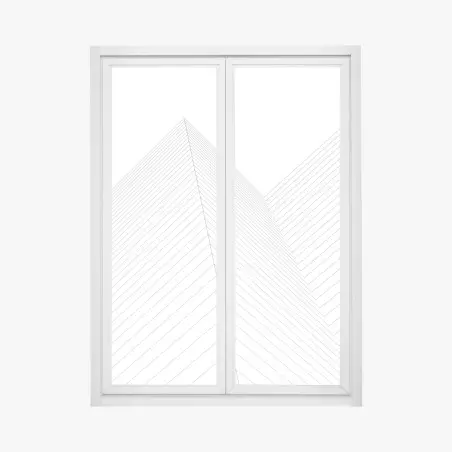 Fensteraufkleber geometrische architekturlinien – Wallnifity®