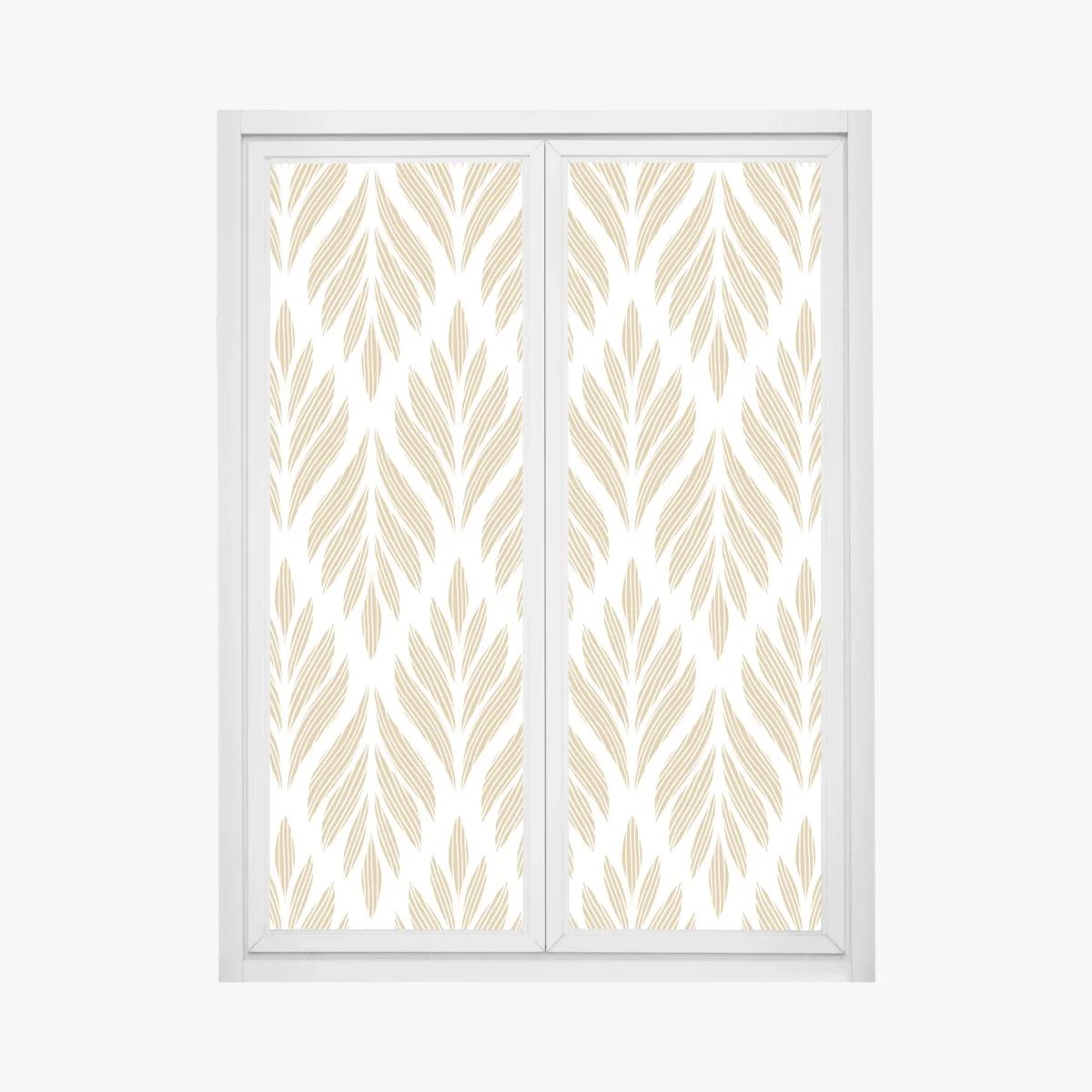 Fensteraufkleber goldenes blattmuster nahtloses design – Wallnifity® Fensteraufkleber goldenes blattmuster nahtloses design – Wallnifity®