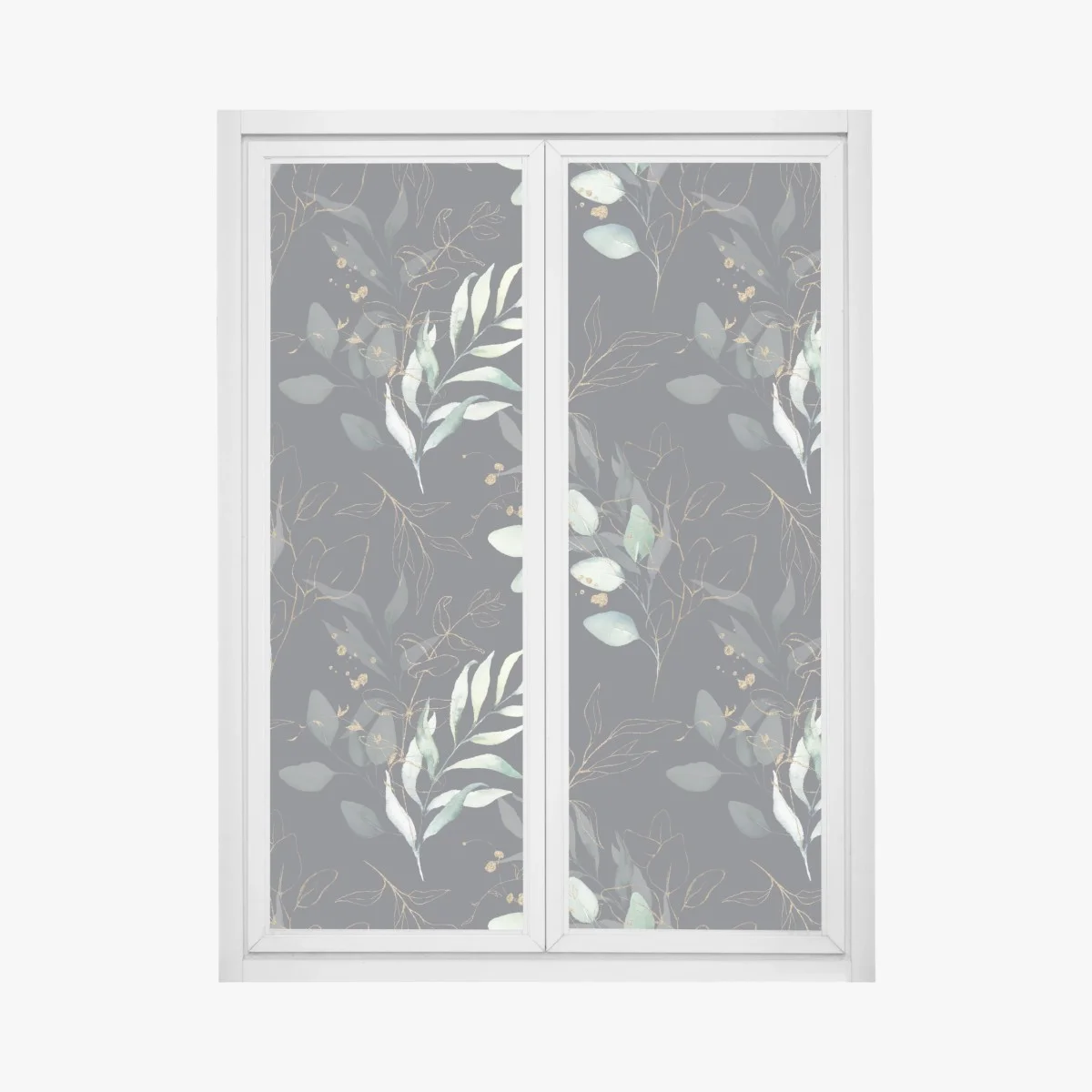 Fensteraufkleber aquarell eukalyptusblätter auf dunklem hintergrund – Wallnifity® Fensteraufkleber aquarell eukalyptusblätter auf dunklem hintergrund – Wallnifity®