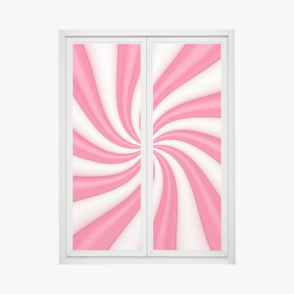 Fensteraufkleber rosa bonbonspirale – Wallnifity® Fensteraufkleber rosa bonbonspirale – Wallnifity®