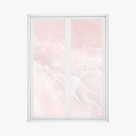Fensteraufkleber zarte rosa marmortextur – Wallnifity®