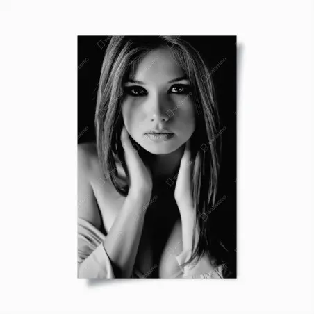 Poster intimes monochromes porträt – Wallnifity®