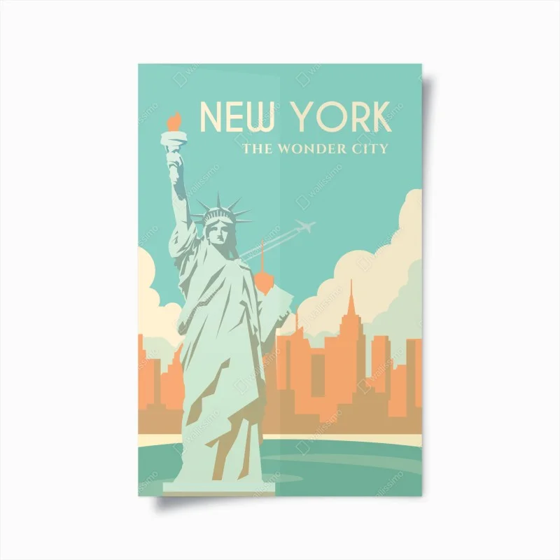 Poster New York die wunderbare stadt – Wallnifity®