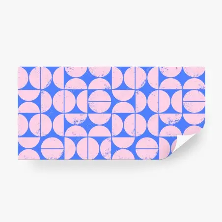 Fototapete pastell geometrisches kreismuster – Wallnifity®