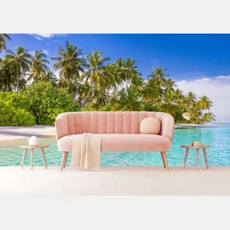 Fototapete tropischer palmenstrand – Wallnifity®