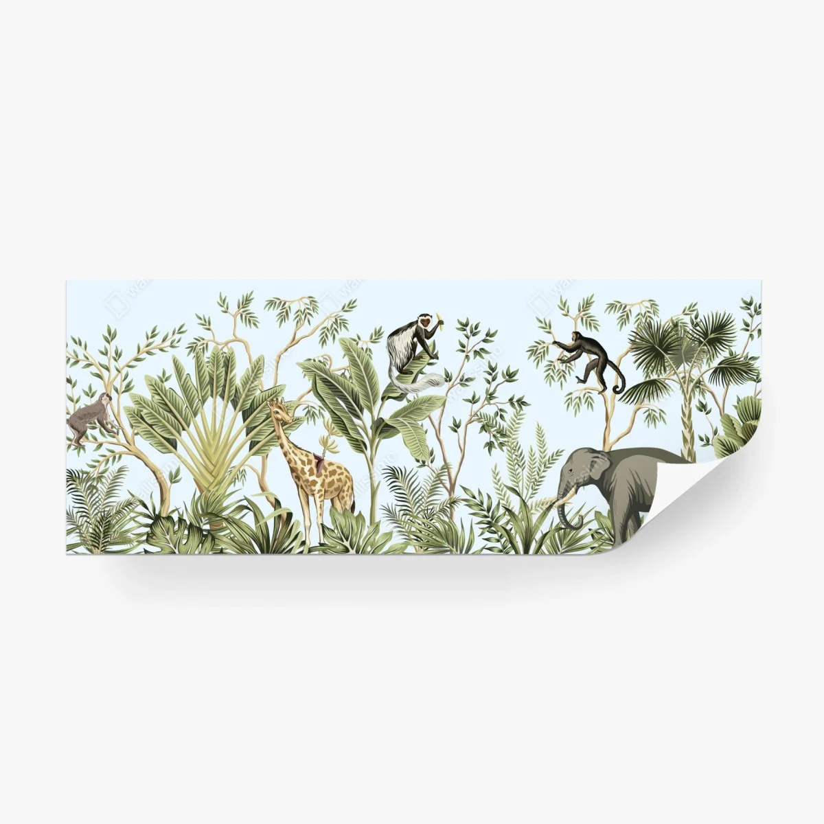 Fototapete tropischer dschungel mit tieren – Wallnifity® Fototapete tropischer dschungel mit tieren – Wallnifity®