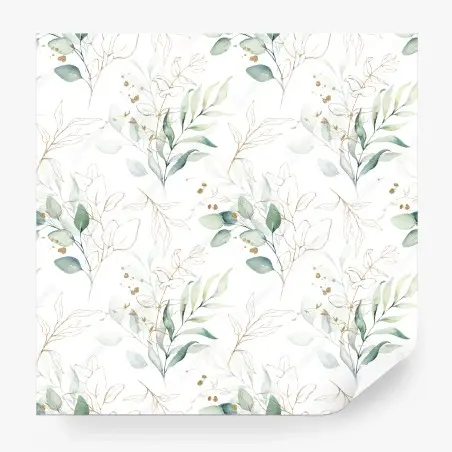 Fototapete sanftes eukalyptus aquarellmuster – Wallnifity®